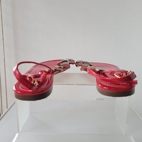 Miaolv Clip Toe Thong Flat Slingbacks Ankle Strap Sandals (Size: 9½) - Picture 6 of 12